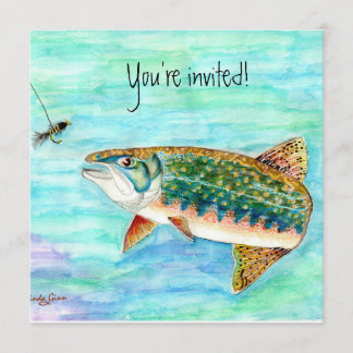 Brook Trout Invitation Kaart