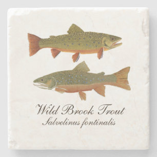 Brook Trout Marble Onderzetter