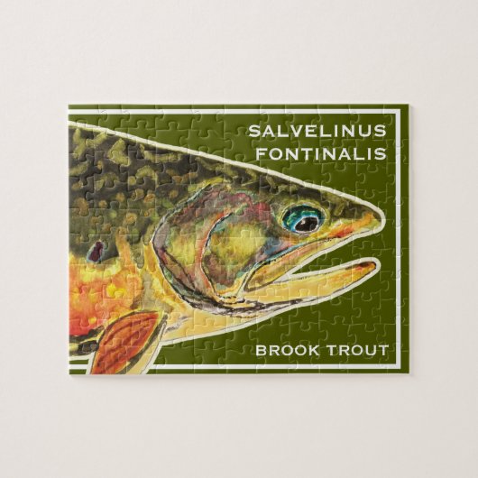 Brook Trout Salvelinus Fontinalis Ichthyology Fish Legpuzzel (Horizontaal)