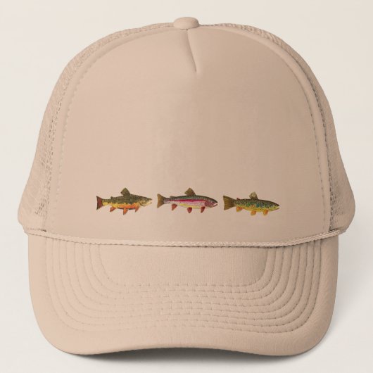 Brook Trout Sport Vist Trucker Pet (Voorkant)