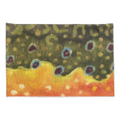 Brook Trout Vist Kussensloop (Achterkant-Rechts)