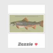 Brook Trout Vist Sticker (Vel)
