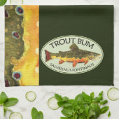 Brook Trout Vist Theedoek (Gevouwen)