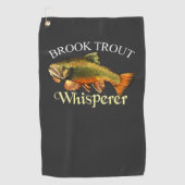 Brook Trout Whisperer Dark Vist handdoek (Voorkant)