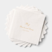 Brooke Classic Script Monogramme Mariage élégant (Insitu (empilé))