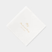 Brooke Classic Script Monogramme Mariage élégant (Droite)