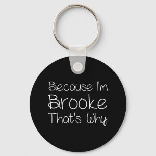 Brooke Grappig Gepersonaliseerde Verjaardag Vrouwe Sleutelhanger