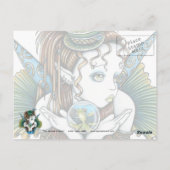 "Brooke" Pet Fish Couture Fairy Art Briefkaarten (Achterkant)