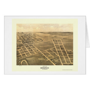 Brookfield, carte panoramique de MOIS - 1869