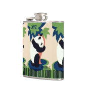 "Brookfield Zoo" aangepaste monogram kolf Heupfles (Links)