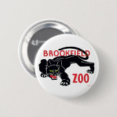 Brookfield Zoo Black Leopard Button (Voorkant /achterkant)