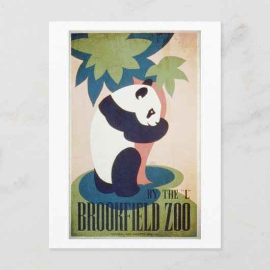 Brookfield Zoo-Panda Briefkaart (Voorkant)