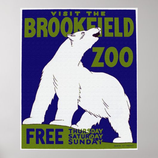 Brookfield Zoo Poster (Voorkant)