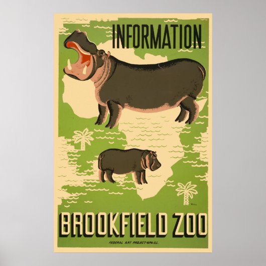 Brookfield Zoo Poster (Voorkant)