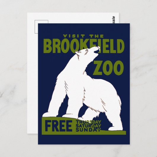 Brookfield Zoo, Programme d'art fédéral Poster 193 (Devant / Derrière)