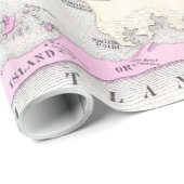 Brookhaven en Fire Island NY Map (1873) Cadeaupapier (Rol Hoek)