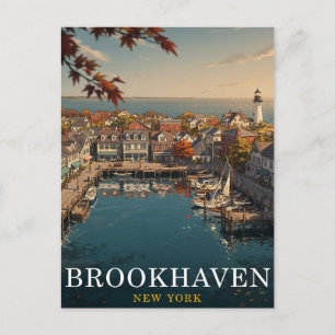 Brookhaven NY Haven Reis Briefkaart