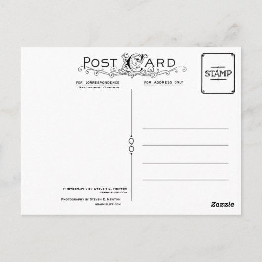 Brookings, carte postale de l'Oregon (Dos)