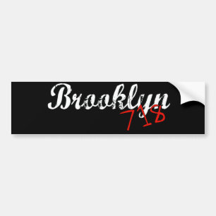 Brooklyn 718 bumpersticker