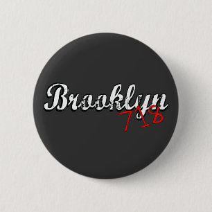 Brooklyn 718 ronde button 5,7 cm