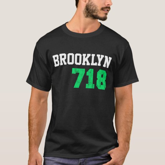 Brooklyn 718 t-shirt (Voorkant)