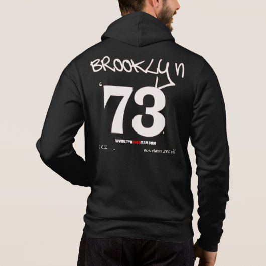 BROOKLYN 73 SWEAT - SHIRT À CAPUCHE (choix des cou (Dos)