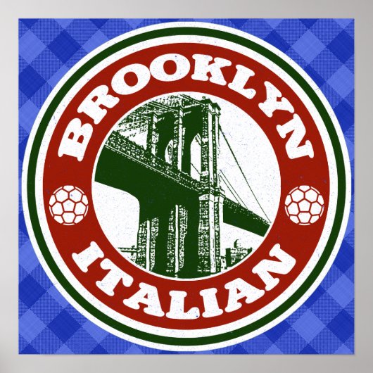 Brooklyn American Italian Poster Print (Devant)