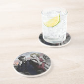 Brooklyn B&W Zandsteen Onderzetter (Zijkant)