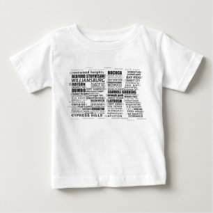 Brooklyn BK NYC Word Art Map