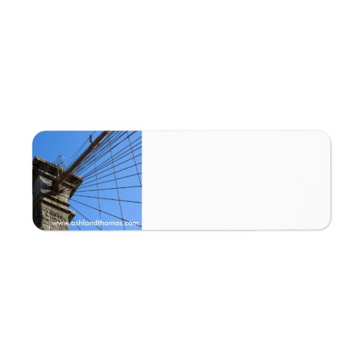 Brooklyn Bridge 01 Etiket (Voorkant)