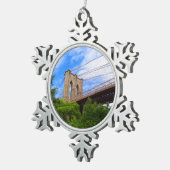 Brooklyn Bridge #1 Ornement de flocon de neige (Vue impression)