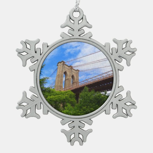 Brooklyn Bridge #1 Ornement de flocon de neige (Devant)