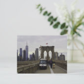 Brooklyn Bridge #4 Carte postale (Debout devant)