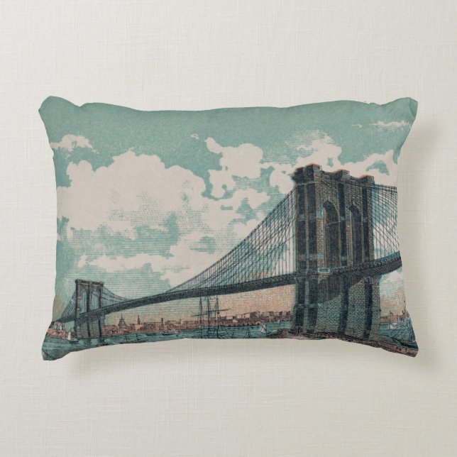 Brooklyn Bridge Accent Pillow Kussen (Voorkant)