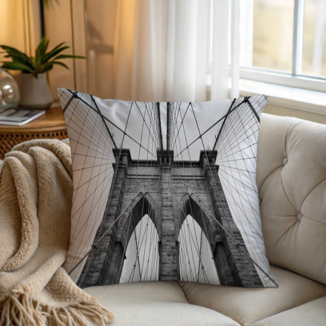 Brooklyn Bridge Architectonische Close-Up Kussen (Creator heeft geüpload)