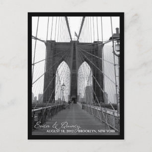 Brooklyn Bridge Bewaar de datum Aankondigingskaart