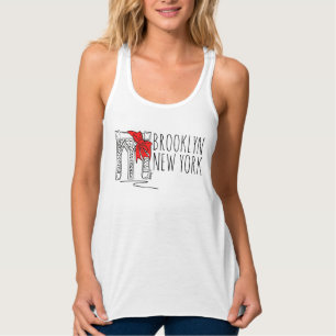 Brooklyn Bridge Bow New York City NYC Love Bklyn Tanktop