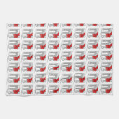 Brooklyn Bridge Bow NYC Christmas Holiday Landmark Theedoek (Horizontaal)