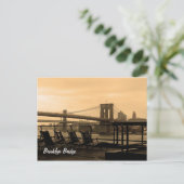 Brooklyn Bridge Briefkaart (Staand voorkant)