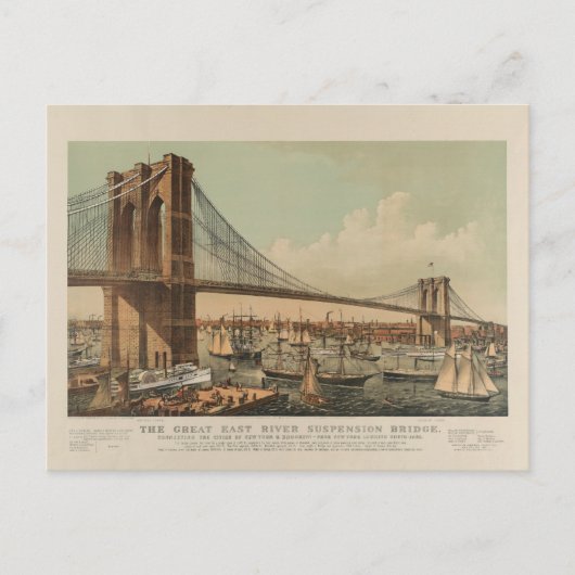 Brooklyn Bridge Briefkaart (Voorkant)