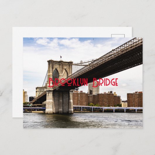 Brooklyn Bridge Briefkaart (Voorkant / Achterkant)