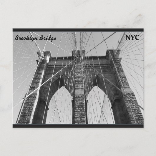 Brooklyn Bridge Carte postale NYC (Devant)