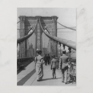 Brooklyn Bridge Crossing Briefkaart