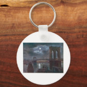 Brooklyn Bridge door Moonlight Sleutelhanger (Voorkant)