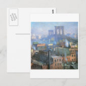 Brooklyn Bridge, East River, circa 1916 Briefkaart (Voorkant / Achterkant)