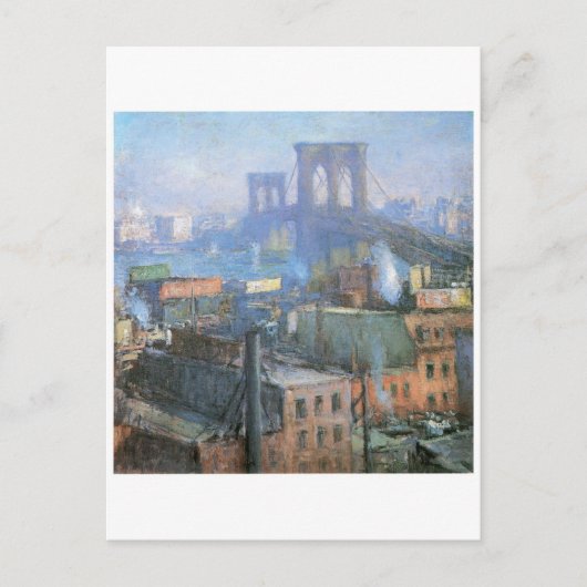 Brooklyn Bridge, East River, circa 1916 Briefkaart (Voorkant)