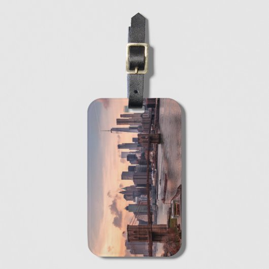 Brooklyn Bridge en Lower Manhattan Bagagelabel (Voorkant (verticaal))