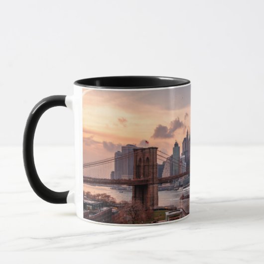 Brooklyn Bridge en Lower Manhattan Mok (Links)