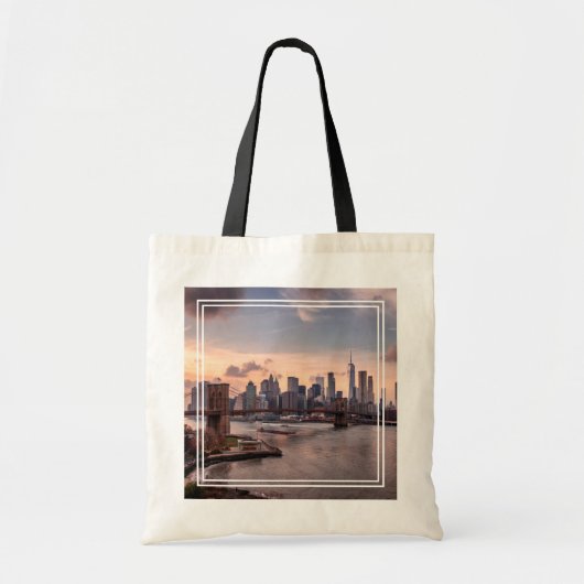 Brooklyn Bridge en Lower Manhattan Tote Bag (Voorkant)