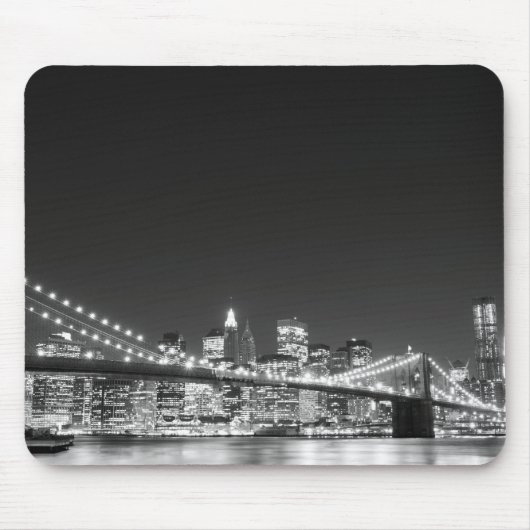 Brooklyn Bridge en Manhattan Skyline Muismat (Voorkant)